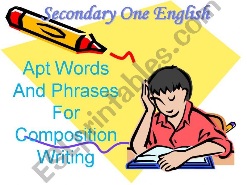 Apt Words and Phrases for Essay Writing