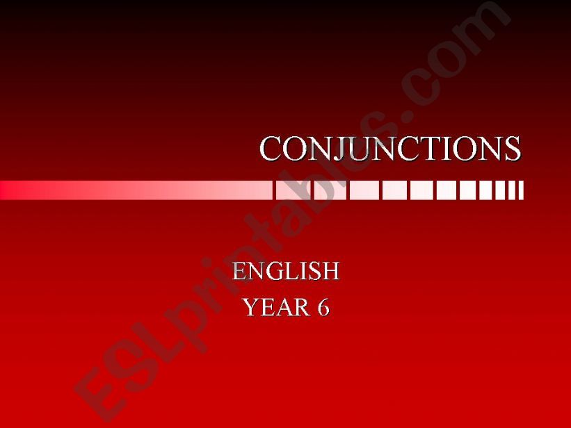 Conjunctions powerpoint