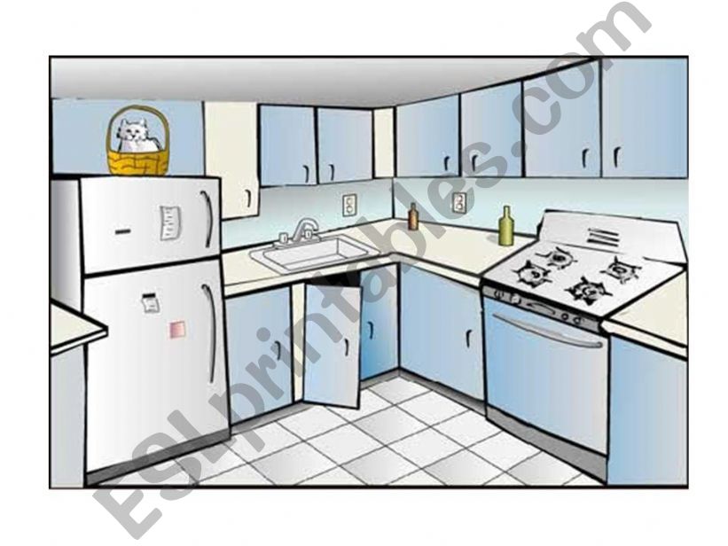Kitchen and objects in it powerpoint