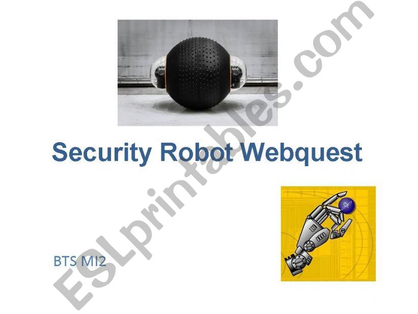 Security Robot Webquest powerpoint