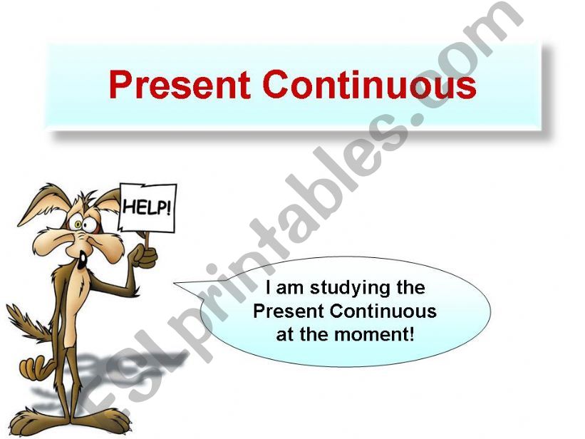 Present Continuous powerpoint