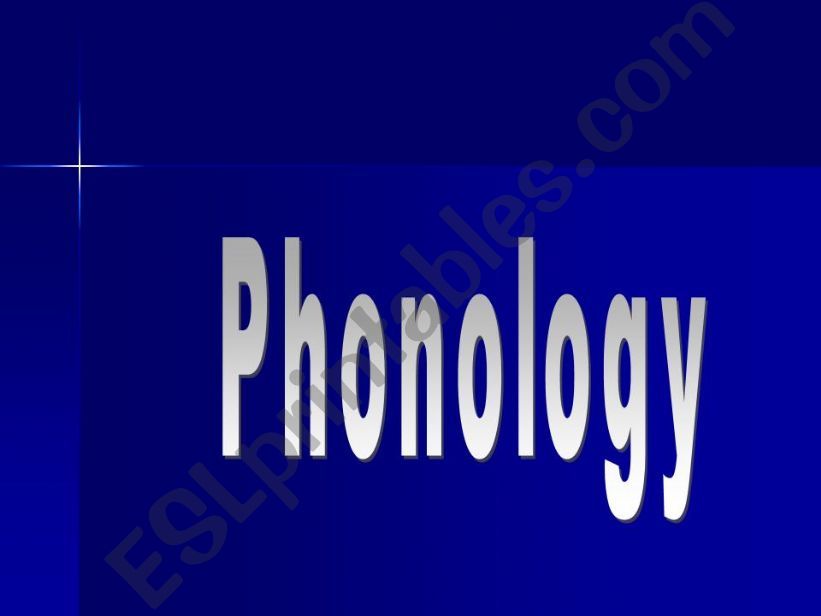 Phonology powerpoint