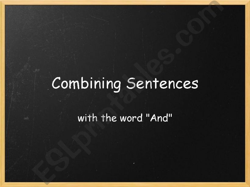 Combining Sentences powerpoint
