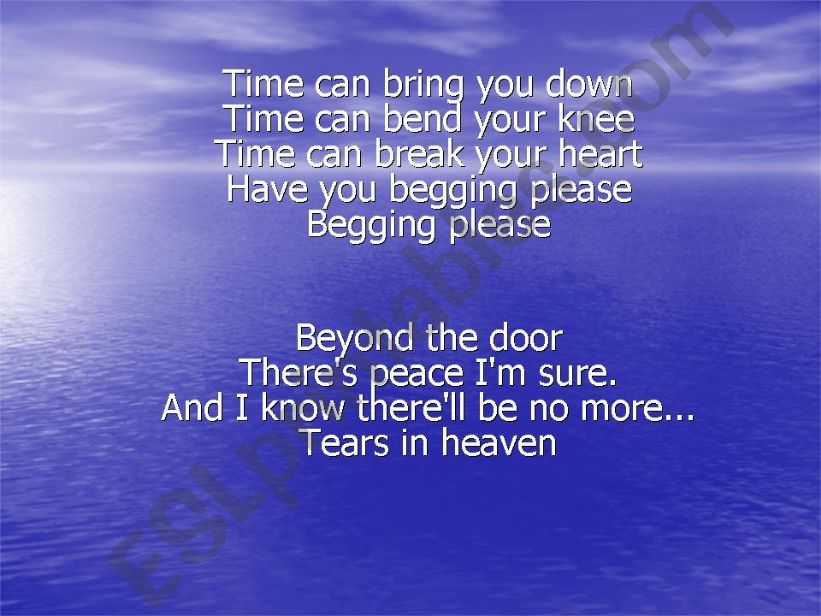 Tears in Heaven By Eric Clapton - ppt download