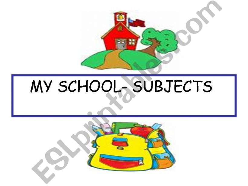 school subjects powerpoint