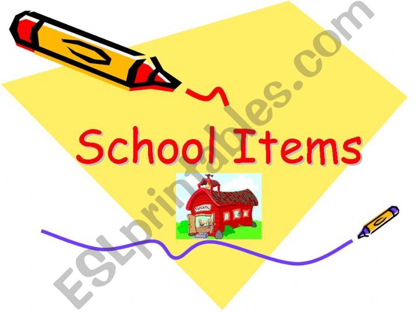 school items powerpoint