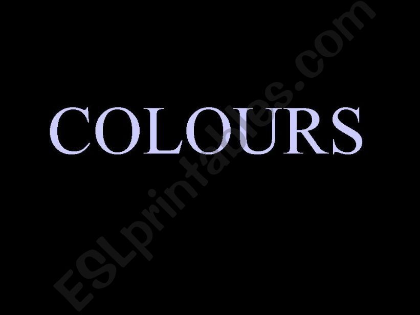 colours powerpoint