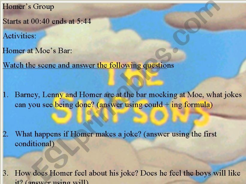 the simpsons powerpoint