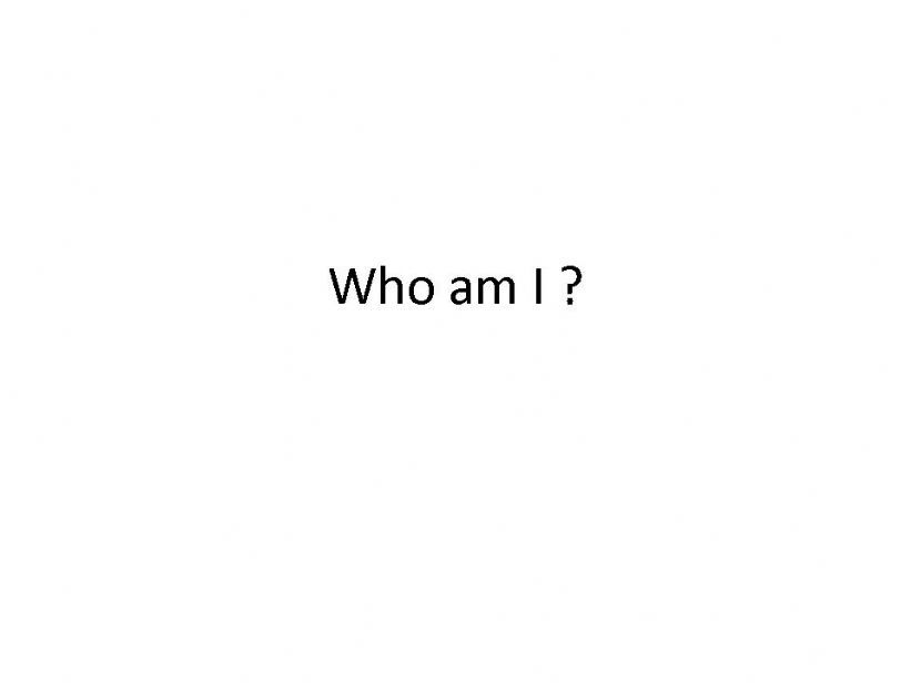 jobs/occupations - Who am I? powerpoint