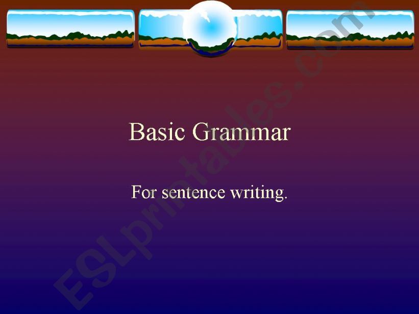 basic grammar powerpoint