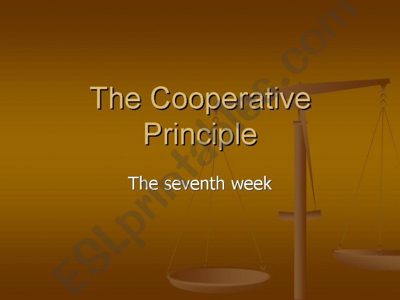 cooperative  principle powerpoint