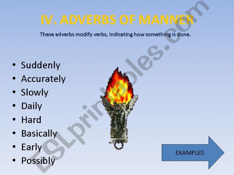 adverbs : 4/5 powerpoint