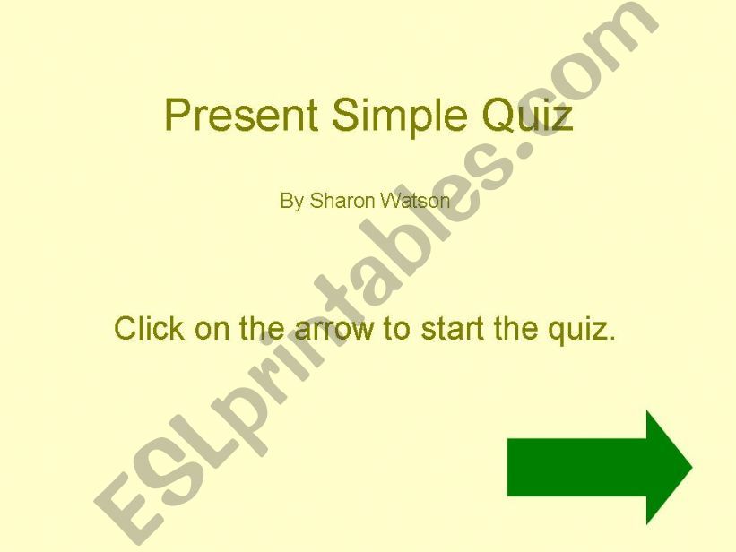 present simple quiz powerpoint