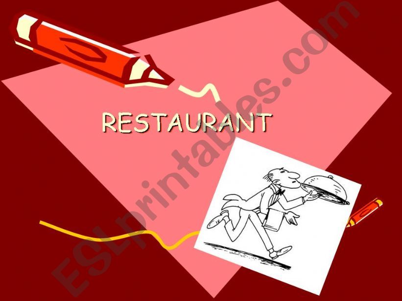 RESTAURANT VOCABULARY powerpoint