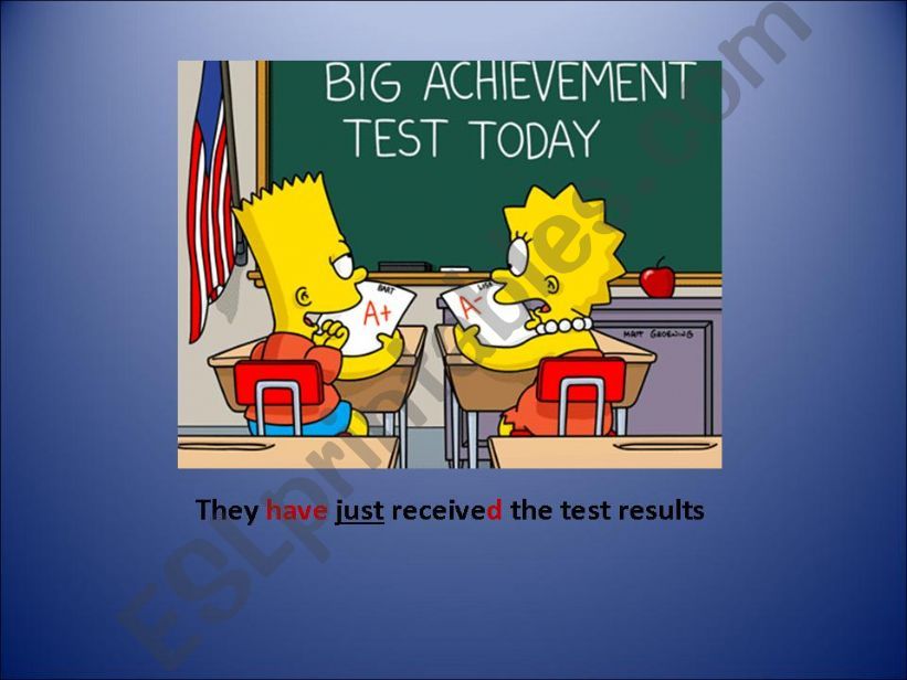 Present Perfect example sentences Simpsons