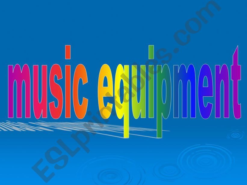 music equipment powerpoint