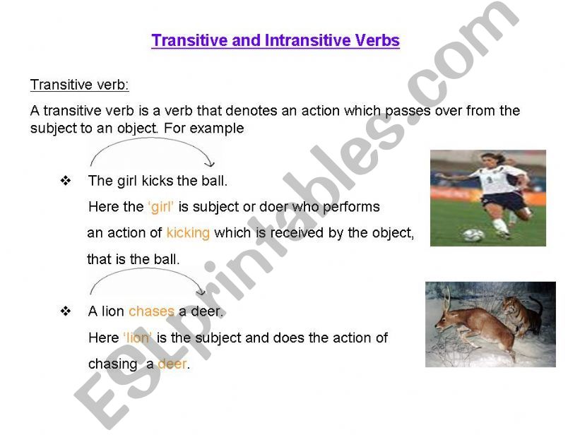 transitive verbs powerpoint