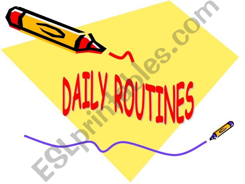 Powerpoint daily routines powerpoint