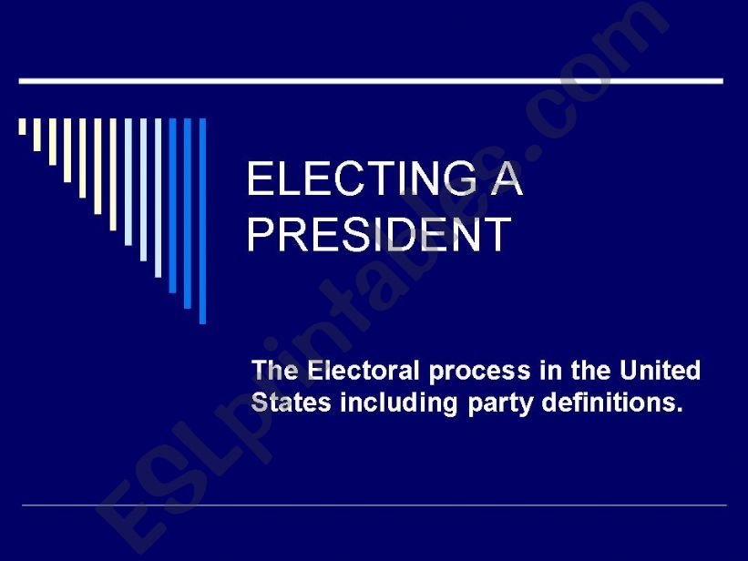 Parties and Elections powerpoint