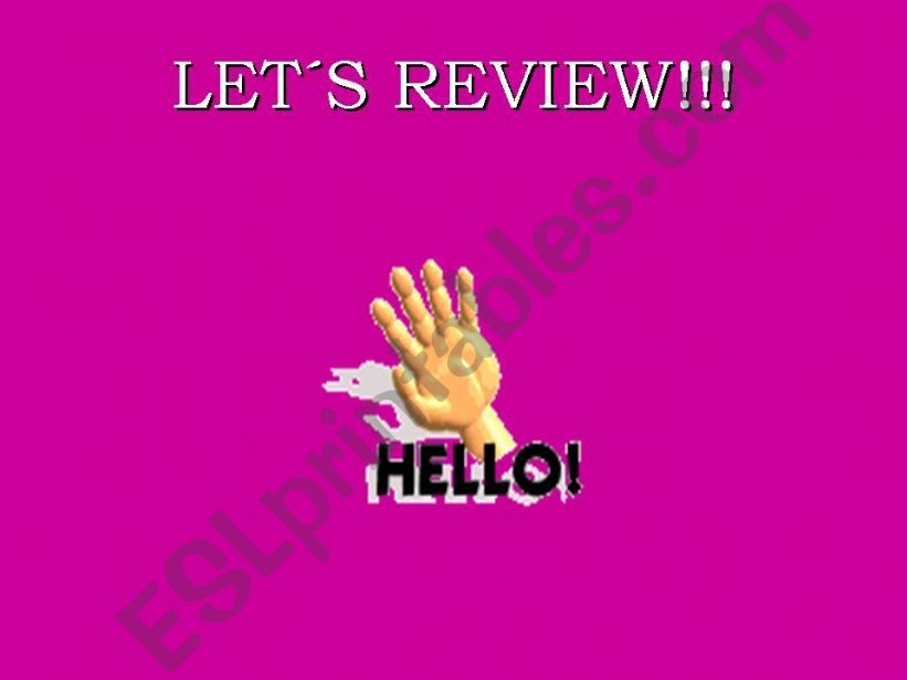 Lets review! powerpoint