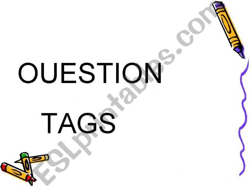 question tags powerpoint