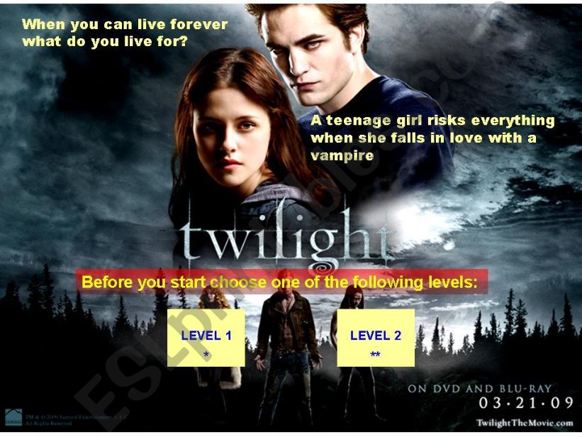 Twilight movies webquest powerpoint