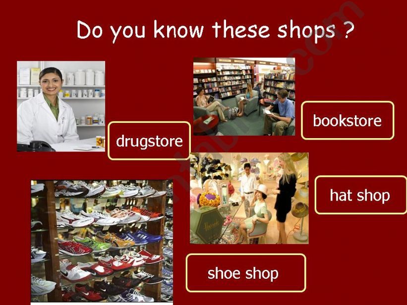 Various shops powerpoint