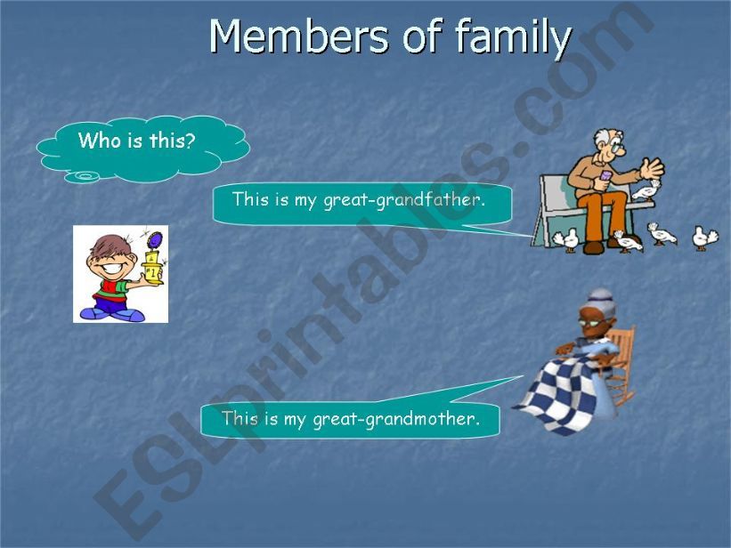 members of my family powerpoint