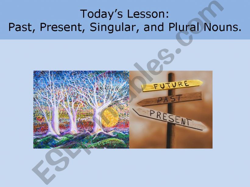 Past, Present, Future, Singular, and Plural Nouns