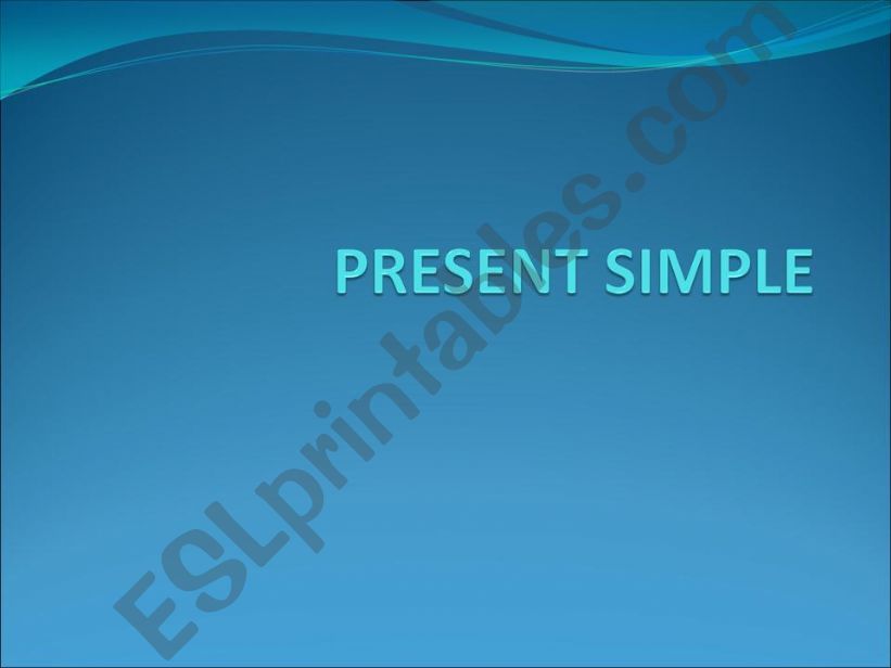 present simple powerpoint