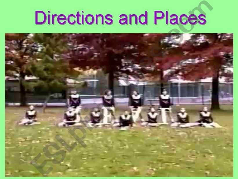 Directions and Places powerpoint