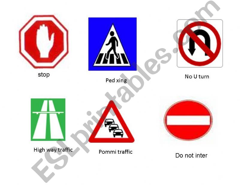 traffic signs powerpoint
