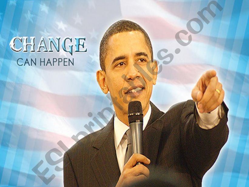 Obama: Change Can Happen powerpoint