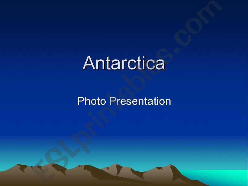 Complete Antarctica PowerPoint