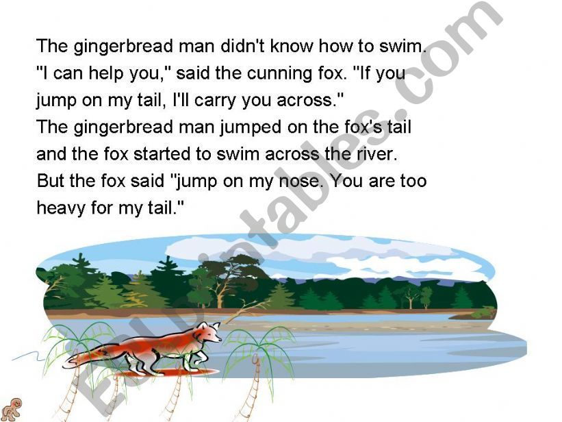 The gingerbread man (Part 4) powerpoint