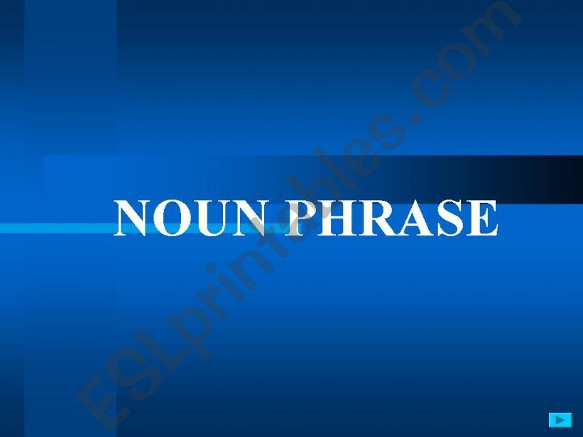 Noun phrase  powerpoint