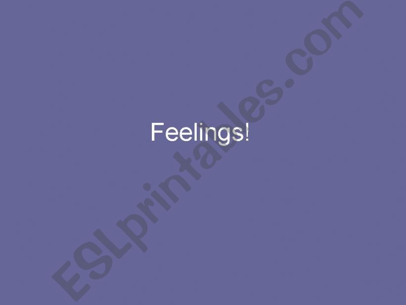 Feelings powerpoint