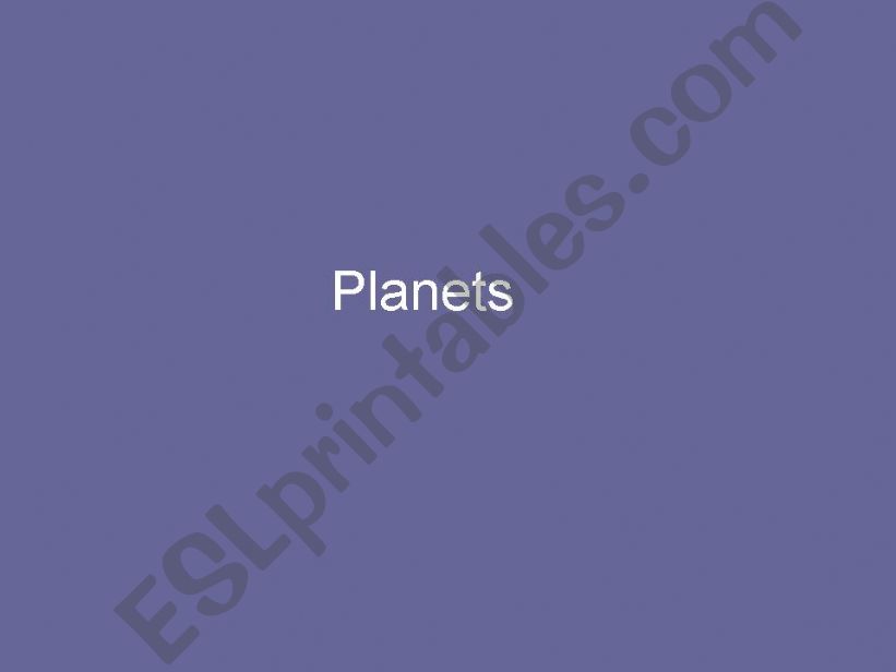 PLANETS powerpoint