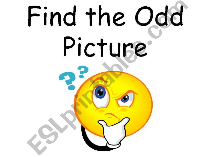 Find the Odd Picture powerpoint