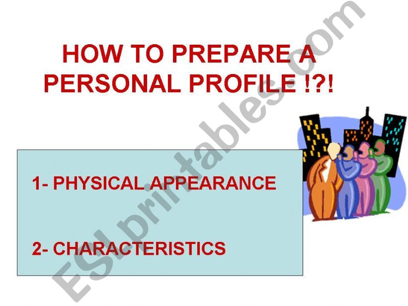 descriptive paragraph-person powerpoint