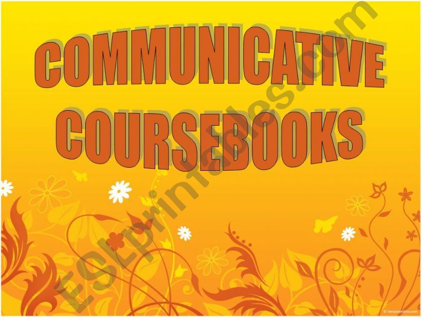 communicative coursebooks powerpoint