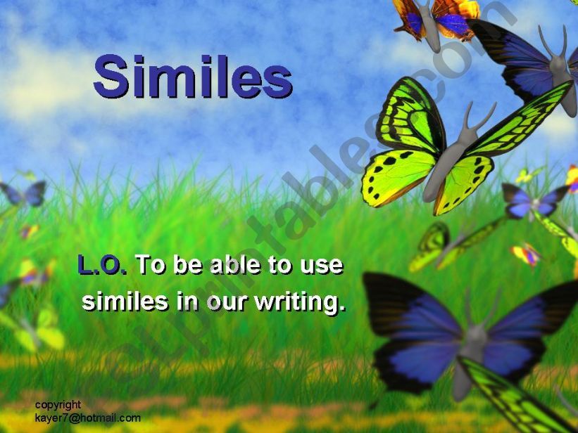 Similes powerpoint