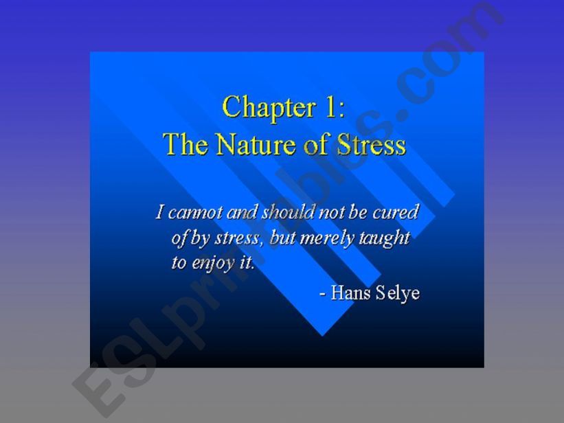 Managing Stress in Your Life powerpoint