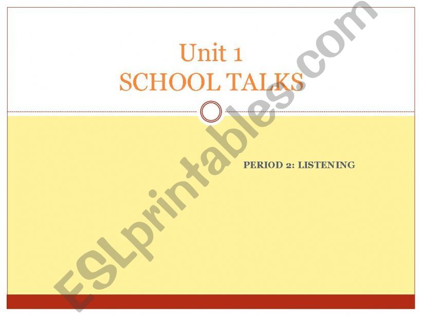 school talk powerpoint
