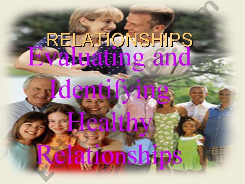 Healthy Relationships powerpoint