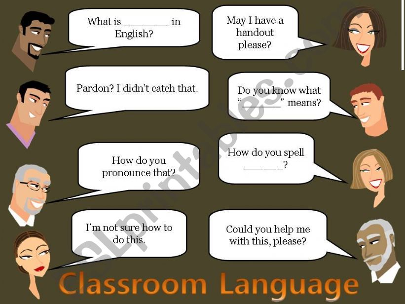 Classroom Language powerpoint