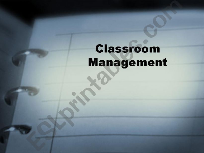 CLASS MANGEMENT powerpoint