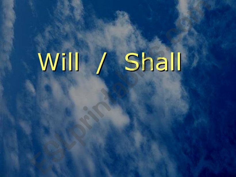Will/Shall powerpoint