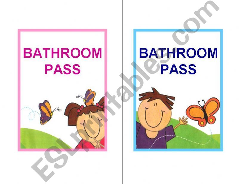 Bathroom Pass powerpoint