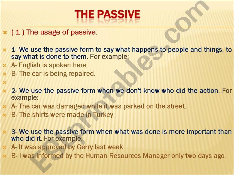 The Passive powerpoint